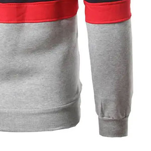 Sudadera Deportiva Casual para Hombre, 100% Algodón, Primavera/Otoño, Talla Grande, con Capucha y Logotipo, Color Liso Teñido, para Invierno, en Oferta - Product Image 4