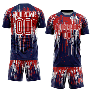 เสื้อเจอร์ซีย์ฟุตบอลสำหรับผู้ชายนักเรียนเด็กเสื้อฟุตบอลออกแบบลายโลโก้ได้ตามต้องการ - Product Image 1