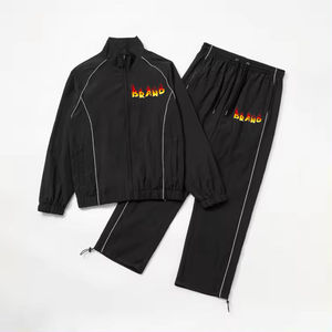 Unisex Polyester/<b>Nylon</b> Autumn Adults Casual Track Suit Windproof Lightweight Solid Anti-Bacterial Quick Dry Half-Zip <b>Jogger</b> Gym - Product Image 6