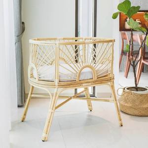 Proveedor de cunas de mimbre hechas a mano para bebés, muebles para recién nacidos, cuna natural para bebés - Product Image 4