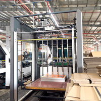 Machine à plastifier automatique à grande vitesse de flûte pour la feuille de carton ondulé et la chaîne de production d'emballage de boîte de carton