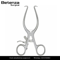 Premium Manual Gelpi Self Retaining Retractor German Stainless Steel Sharp Prongs Ratchet Lock Finger Ring Handle Orthopedic