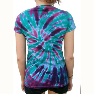 T-shirts pour femmes en coton 100% tie-dye, nouvelle conception, livraison rapide, meilleur prix, haute qualité, vente en gros - Product Image 5