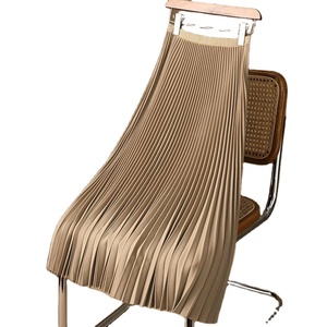 Falda Larga Casual Transpirable con Cintura Imperio para Mujer, Falda Maxi de Verano con Cinturón y Pliegues - Product Image 4