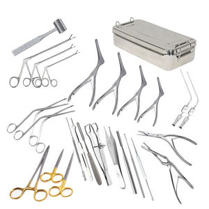 IAA SURGICAL INSTRUMENTS Kit de Instrumentos Quirúrgicos ORL de Acero Inoxidable Alemán, 27 Piezas, Manual, Fenestrado, Certificado CE Clase I - Product Image 1