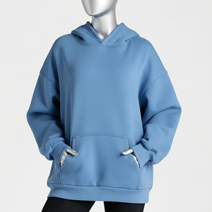 Best Quality Cotton & Fleece Winter Solid Front Logo Women Hoodies Oversized Wholesale Customized Private Label - Product Image 2