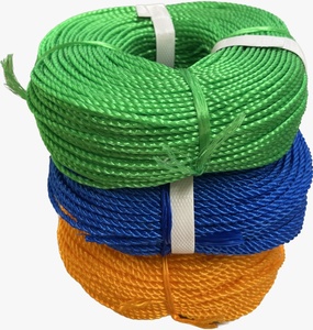 100 YARD 2MM 3MM 4MM 5MM 6MM Fábrica Hdpe Plástico Azul Blanco Rojo Amarillo Nylon PP PE Red de pesca trenzada Cuerda de embalaje India - Product Image 5