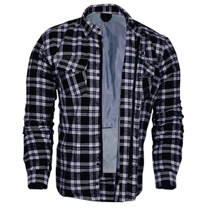 Chemise en flanelle classique pour moto, doublée en aramide et Kevlar, protection personnalisée certifiée CE, chemise blindée en flanelle - Product Image 5