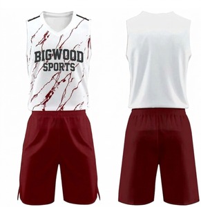 Uniforme de Baloncesto Personalizado para Hombre, Conjunto de Camiseta sin Mangas, Secado Rápido, Transpirable, Sublimado, Kit Deportivo - Product Image 4