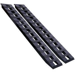 Rampa di Carico Universale Rinforzata 213x35 cm per Moto, Trattori, ATV/UT, Capacità 4000 kg, con Ganci di Fissaggio, 1 Paio - Product Image 1
