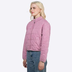 Chaqueta de Invierno OEM Personalizada para Mujer, Abrigo Lavado con Cuello Alto y Cremallera, Ropa de Invierno para Mujer - Product Image 5