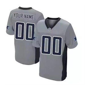 Maillot de football américain personnalisé en gros, grande taille, manches courtes, unisexe, respirant, qualité supérieure, été 2026 - Product Image 1