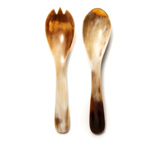 Ustensiles de salade de luxe écologiques, compatibles lave-vaisselle, pour la maison et la cuisine, fabriqués en Inde - Product Image 5