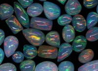 Opale naturelle multicolore, formes variées, 6x8mm, gemmes calibrées en vrac avec jeu de couleurs pour la fabrication de bijoux