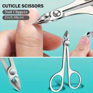 Juego de Tijeras para Cutículas de Acero Inoxidable, Herramientas para el Cuidado de las Uñas, para Eliminar Piel Muerta, Manicura y Pedicura, Incluye Lima de Uñas Nano - Product Image 5