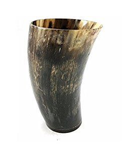 Tasse Viking en corne de buffle écologique, faite à la main, avec forme naturelle et matériaux organiques - Product Image 3