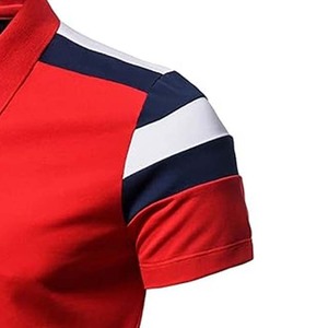 เสื้อเชิ้ตผู้ชายลำลองผ้าเจอร์ซีย์ปักโลโก้ด้านหน้าแบบสั่งทำ OEM น้ำหนัก 210 กรัม ติดกระดุม ผ้าฝ้าย ระบายอากาศได้ดี ไซส์ใหญ่ แขนสั้น - Product Image 4