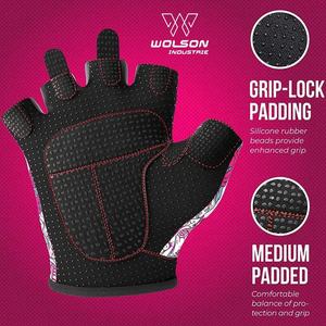 Unisex Non-Slip Half Finger Breathable Fitness Gloves for Workout <b>Dumbbell</b> Weight Lifting Sports Gym Gloves for Men and Women - Product Image 6