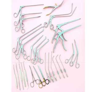 Ensemble d'instruments chirurgicaux endoscopiques orthopédiques réutilisables pour la chirurgie nasale FESS, pour les interventions minimalement invasives chez les chiens - Product Image 1