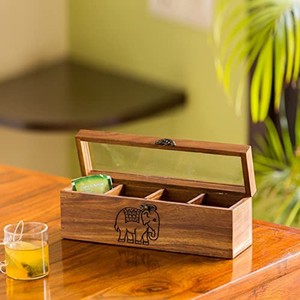 Caja de Joyería Tallada a Mano en Madera de Sheesham al por Mayor - Almacenamiento de Madera de Palisandro Indio - Product Image 6