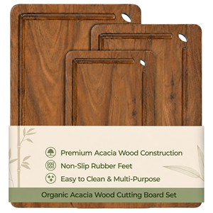 Tablas de cortar y picar de madera de acacia, OEM, personalizadas, al por mayor |   Aqdus Saleem India - Product Image 1