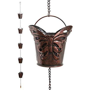 Unique Downspout <b>Extension</b> & Rainwater Diverter Decorative Iron Bird Rain Chain Metal Bird Cups Home & Garden Decoration - Product Image 2