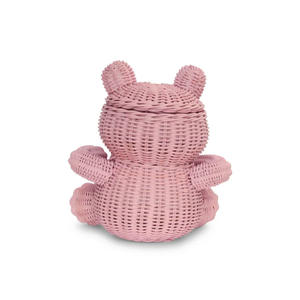 Lovely Bear Shape Toy <b>Storage</b> <b>Basket</b> Woven Rattan Kids Room Furniture Nursery Room Organizer Best For <b>Storage</b> Wholesale - Product Image 4