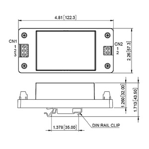 ตัวแปลงไฟแบบราง DIN 12V 1.25A 15W DC to DC พร้อมแรงดันไฟฟ้าเข้า 1500VDC ประสิทธิภาพ 86% อุณหภูมิการทำงาน -40C ถึง +80C - Product Image 2