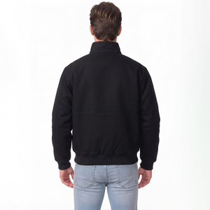 Men's Cotton Bomber <b>Jacket</b> Wholesale Casual <b>Zip</b>-<b>Up</b> <b>Jacket</b> Custom Logo Printing Embroidery All Colors Private Label Manufacturer - Product Image 3