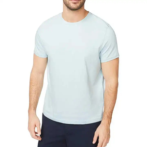 Camiseta de Manga Corta para Hombre, Cuello Redondo, Ajustada, Azul, Tejido Jersey Transpirable, Ropa Casual de Primera Calidad, Gran Venta - Product Image 6