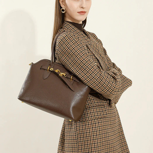 Bolso de Hombro de Cuero Genuino de Alta Calidad para Mujer, Impermeable, con Cierre de Cremallera, Gran Capacidad, Venta al Por Mayor, Color Personalizado - Product Image 6