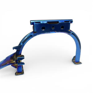 Soporte Central para Motocicleta de Carreras, Acero Inoxidable 304, Acabado Azul Titanio, Certificado ISO 9001, Fabricación Personalizada de Fábrica OEM - Product Image 1