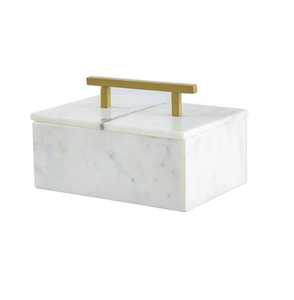 Marble Jewelry boxes Tableware Decorative Earrings Holder Jewelry Box Stone Holder for Hotel Living Room Vanity Decor - Product Image 1