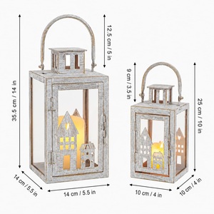 Lanterne en fer artisanale unique, durable, écologique et imperméable, très vendue, pour la décoration de la maison, pour Pâques et Noël - Product Image 5