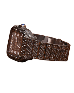 Montre de qualité supérieure, forme ronde, acier inoxydable, cadran blanc romain, montre à quartz pour femmes, disponible à un prix abordable - Product Image 3