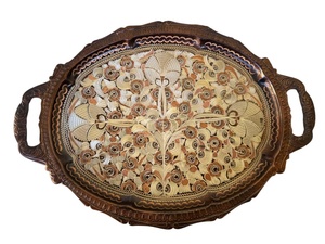 Ustensiles de cuisine en cuivre, articles de service en cuivre, accessoires de table en cuivre, vaisselle en cuivre, plateau d'accueil en cuivre, plateau de restauration en cuivre, plateau d'hôtellerie en cuivre - Product Image 3