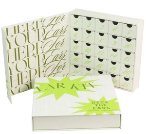 Juego de Cajas de Regalo Navideñas al por Mayor de Fábrica, Caja de Embalaje de Lujo para <span class=keywords><strong>Calendario</strong></span> de Adviento, <span class=keywords><strong>Calendario</strong></span> de Adviento Cosmético con Cajones - Product Image 2