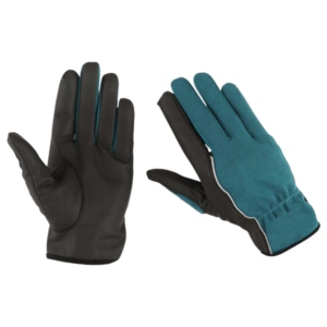 PU Leather Anti-static Durable Breathable Safety <b>Gloves</b> Anti-Slip Elastic Wristband General Purpose Flexible Teal Black - Product Image 5