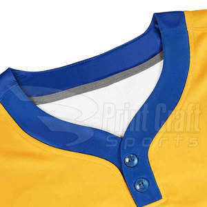 High Quality Custom Logo <b>Baseball</b> Two Button Shirts Quick Dry Breathable <b>Baseball</b> Two Button Shirts - Product Image 3