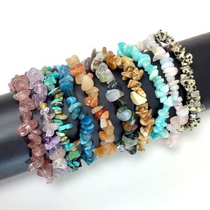 Multy Gemstone Chips Carved Real Touch <b>Bracelet</b> NEW STAR AGATE MS-005 From Gujarat for Wholesale - Product Image 6