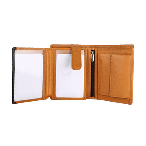Women's Fashion Genuine Leather <b>RFID</b> <b>Blocking</b> Waterproof Cover Closure Long Zipper Card Holder <b>Wallet</b> Wholesale - Product Image 1