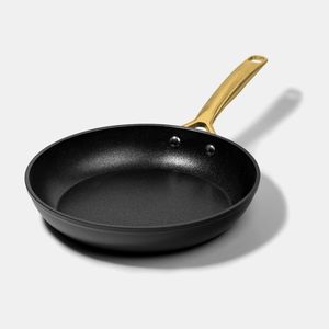 Poêle à frire antiadhésive en aluminium de qualité professionnelle avec surface résistante aux rayures et poignée isolée thermiquement pour les chefs à domicile - Product Image 2