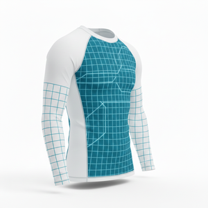 เสื้อรัดรูปแขนยาวแบบยูนิเซ็กซ์สำหรับกีฬาต่อสู้ BJJ MMA ยิวยิตสู กราปลิง  ชุดฝึกซ้อมแบบไม่ต้องใส่ยูนิฟอร์ม แห้งเร็ว - Product Image 3