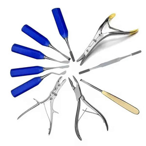 Kit de rhinoplastie de préservation 10 pièces, kit de chirurgie nasale professionnel en acier inoxydable de qualité chirurgicale, manuel, autoclavable, ORL - Product Image 3