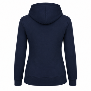 2026 Classic Women's Full <b>Zip</b> Hoodie with Long Sleeves Casual Sports <b>Cropped</b> Hooded Top for Winter - Product Image 3