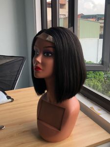 Wholesale Natural Black Vietnamese Remy Hair 6X6 Silky Straight for Lace Light Brown for Lace Front <b>Bob</b> <b>Wig</b> Natural Hairline - Product Image 3