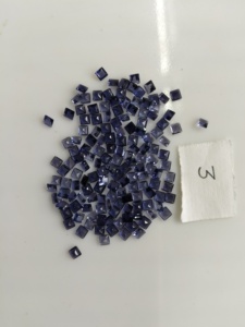 Iolita natural de 3 mm con corte cuadrado escalonado, gemas sueltas de la mejor calidad con efectos pleocroicos para la fabricación de joyas. - Product Image 5