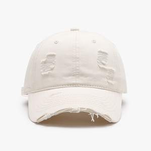 Casquettes de baseball personnalisées en coton blanc pour papa, vente en gros, marque privée - Product Image 3