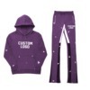 Girls <b>Star</b> Print Hoodie Tracksuit Set Cotton Casual Autumn Full Sleeve Zipper Hooded Sweatshirt and Pants Kids <b>Outfit</b> - Product Image 6