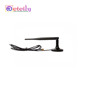 ETEILY 2.4GHz 5dBi Rubber Magnetic Antenna RG174 <b>Cable</b> (L-3Mtr) + for Male Connector Vertical Polarization Made <b>Communication</b> - Product Image 1